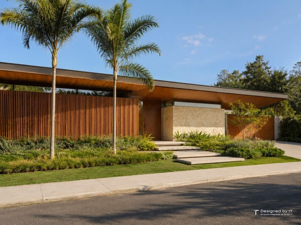 Arquitetura contemporânea térrea no Condomínio EntreVerdes em terreno de 1.200 m² 2 casa contemporanea brasileira no entreverdes arquiteto campinas