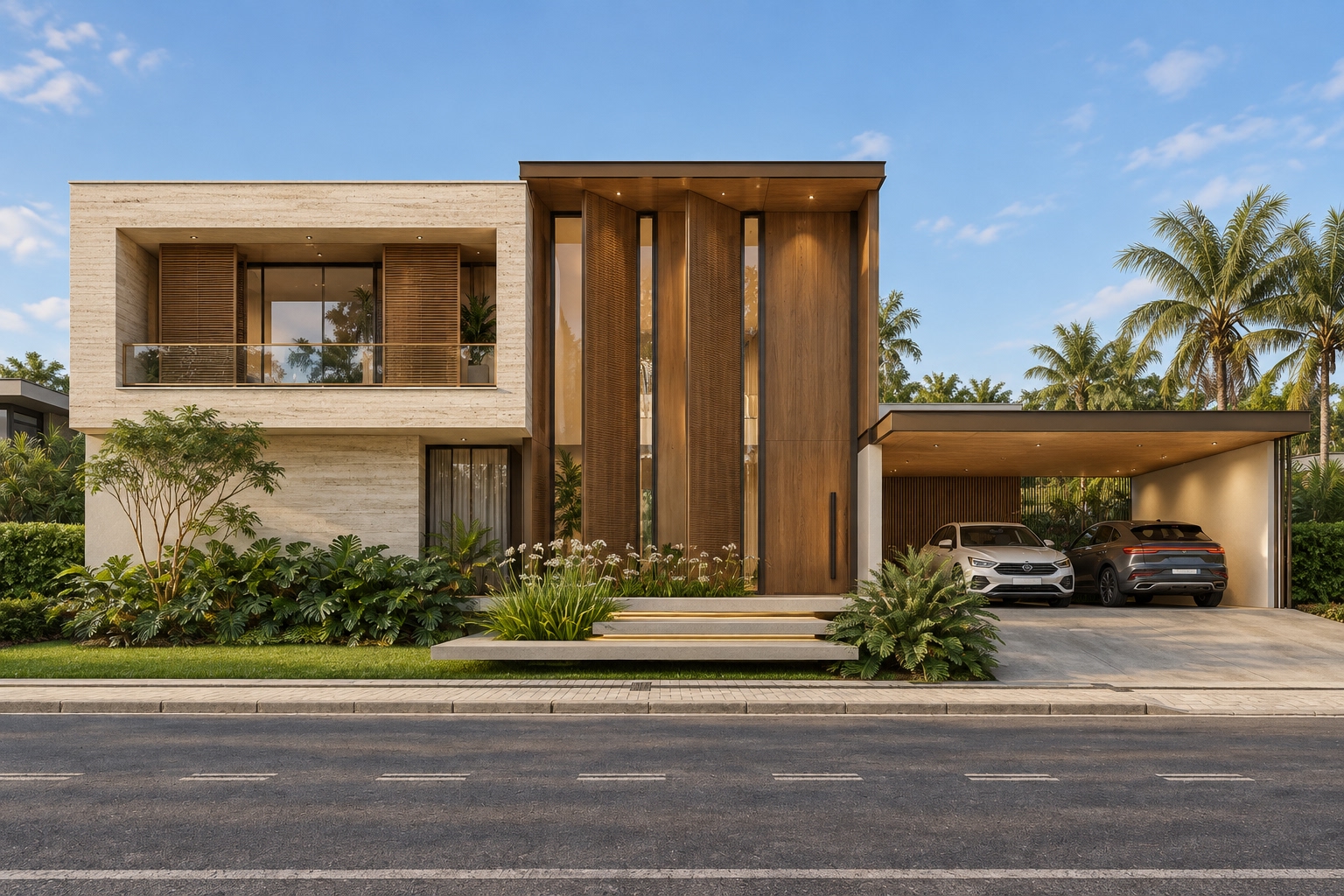 Blog 1 projeto de casa moderna com madeira no condominio haras patente em jaguariuna4